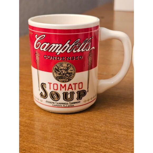 2 Vintage Campbells Tomato Soup Joseph Campbell Co Ceramic Coffee Cup Mug(gg268) - Picture 3 of 6